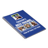 友最高の人カスタムの写真、文字と色 ノートブック (右側)