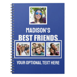 友最高の人カスタムの写真、文字と色 ノートブック