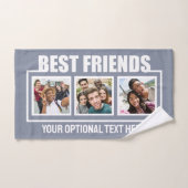 友最高の人カスタムの写真、文字と色 ハンドタオル (ハンドタオル)