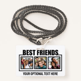 友最高の人カスタムの写真、文字と色 バッジ