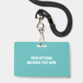 友最高の人カスタムの写真、文字と色 バッジ (裏面（ネックストラップ付）)