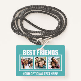 友最高の人カスタムの写真、文字と色 バッジ