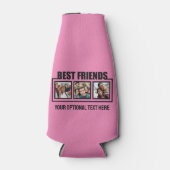 友最高の人カスタムの写真、文字と色 ボトルクーラー (正面)