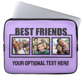 友最高の人カスタムの写真、文字と色 ラップトップスリーブ