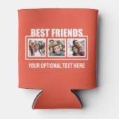 友最高の人カスタムの写真、文字と色 缶クーラー (正面)