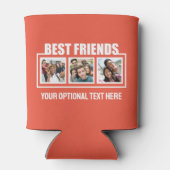 友最高の人カスタムの写真、文字と色 缶クーラー (裏面)