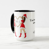 友最高の人ギフト2ブルネット女の子 マグカップ (正面左)