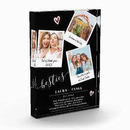 友最高の人スクリプト3枚の写真ブースcollage grid grid フォトブロック