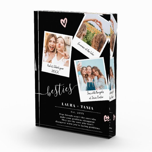 友最高の人スクリプト3枚の写真ブースcollage grid grid フォトブロック (右)