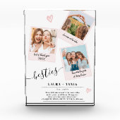 友最高の人スクリプト3枚の写真ブースcollage grid grid フォトブロック (正面)