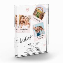 友最高の人スクリプト3枚の写真ブースcollage grid grid