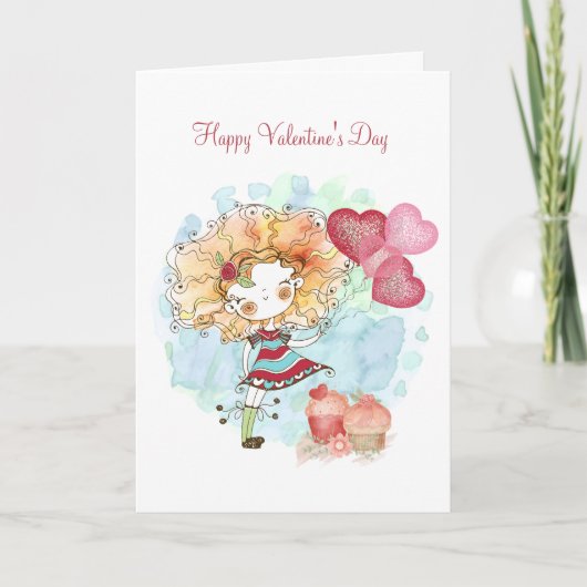 友最高の人バレンタイン シーズンカード (正面)