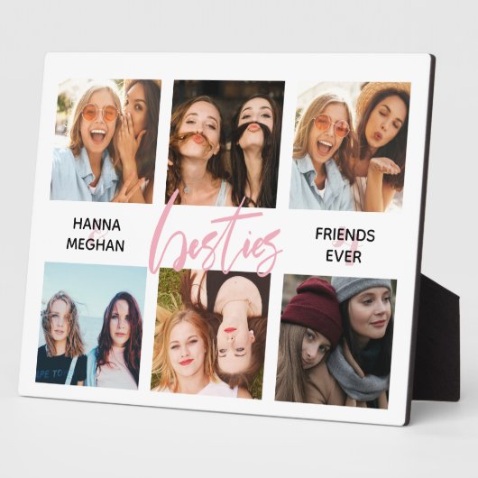 友最高の人フォトコラージュのピンク色のベッティ フォトプラーク (側面)