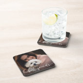 友最高の人ペットフォトドッグ愛人 コースター (右側)