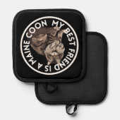 友最高の人メインふん猫 鍋敷き (正面/裏面)