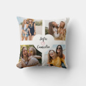 友最高の人写真のコラージュ クッション (正面)