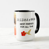 友最高の人写真ガールフレンド幼少期 マグカップ (正面右)