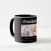 友最高の人写真名白黒 マグカップ (正面左)