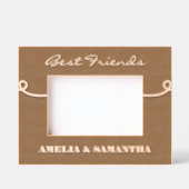 友最高の人名パーソナライズされた木製写真枠 レーザー彫刻フレーム (正面)