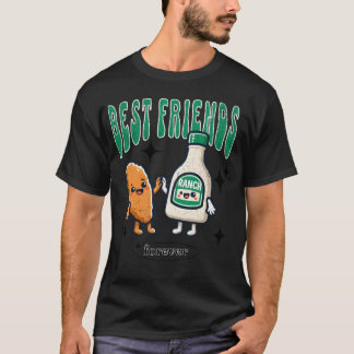 友最高の人永遠の翼と牧場のドレッシングの家族 Tシャツ