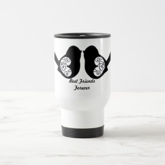 友最高の人永遠、BFFかわいい愛鳥 トラベルマグ (中央)