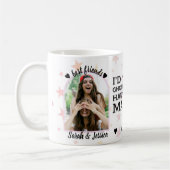 友最高の人決して幽霊、常にハント写真 コーヒーマグカップ (左)