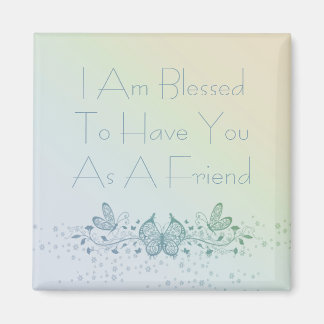 友最高の人美しい青い緑の蝶 マグネット