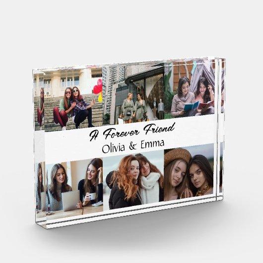 友最高の人誕生日ギフトバレンタインのギフト写真 フォトブロック (左)