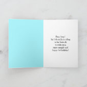 友最高の人1歳の誕生日テディベア花火トラック カード (内部)