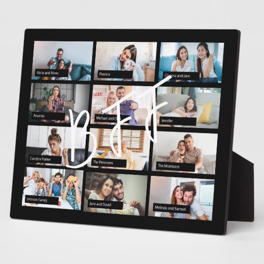 友最高の人12写真テンプレートコラージュBFFスクリプト フォトプラーク (側面)