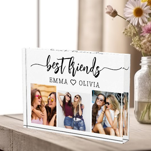 友最高の人3フォトコラージュ記念Keepsake フォトブロック