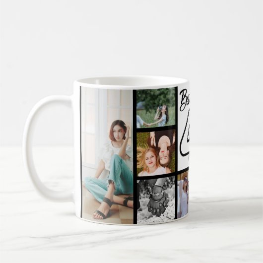 友最高の人4-Everカスタム写真コラージュマグ コーヒーマグカップ (左)