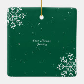 友最高の人 | かわいいベスティーズの新聞写真 セラミックオーナメント (裏面)