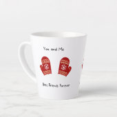 友最高の人 カフェラテマグ (左アングル)