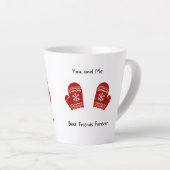 友最高の人 カフェラテマグ (右アングル)