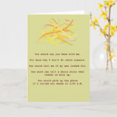 友最高の人 カード (黄色い花)