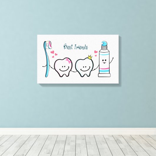 友最高の人 キャンバスプリント (インサイチュ (ウッドフロア))