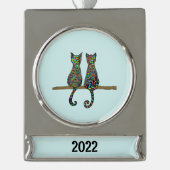 友最高の人 シルバープレートバナーオーナメント (正面)