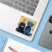 友最高の人 シール (ノートパソコンとiPhone)