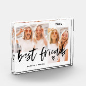 友最高の人 |スクリプトカジュアルと2つのフォトグリッド フォトブロック (左)