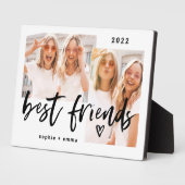 友最高の人 |スクリプトカジュアルと2つのフォトグリッド フォトプラーク (側面)