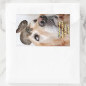 「友最高の人」ステッカー 長方形シール (バッグ)