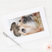 「友最高の人」ステッカー 長方形シール (封筒)