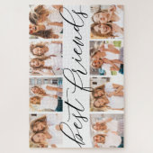 友最高の人 |フォトコラージュ8 ジグソーパズル (縦)