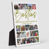 友最高の人 |ベスティーズ写真コラージュ フォトプラーク (側面)