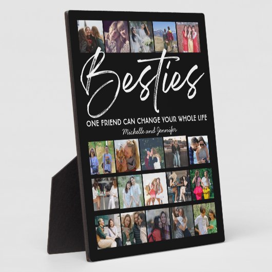 友最高の人 |ベスティーズ写真コラージュ フォトプラーク (側面)