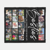 友最高の人 |ベスティーズ写真コラージュ フリースブランケット (正面(横))