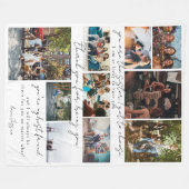 友最高の人 |ベスティー10枚の写真と引用文 フリースブランケット (正面(横))