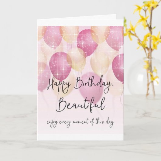 ***友最高の人/美人***誕生日上 カード (黄色い花)