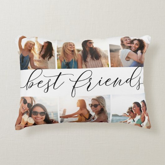 友最高の人 | 6フォトコラージュ アクセントクッション (正面)